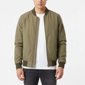 Abercrombie‎ and Fitch military Tan Bomber Jacket. Size S